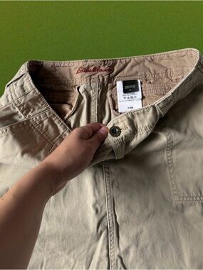 Eddie Bauer Light Khaki Cotton Pants - Beige